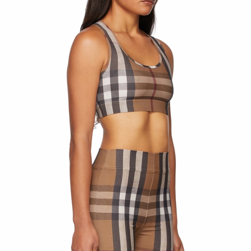 Burberry 女士 格紋徽標背心XS S M碼-7