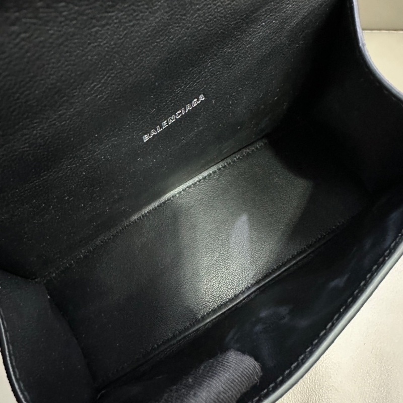 Balenciagahourglass系列仿舊沙漏包 黑色 xs號 18.7*12.9 98新配件塵袋-3