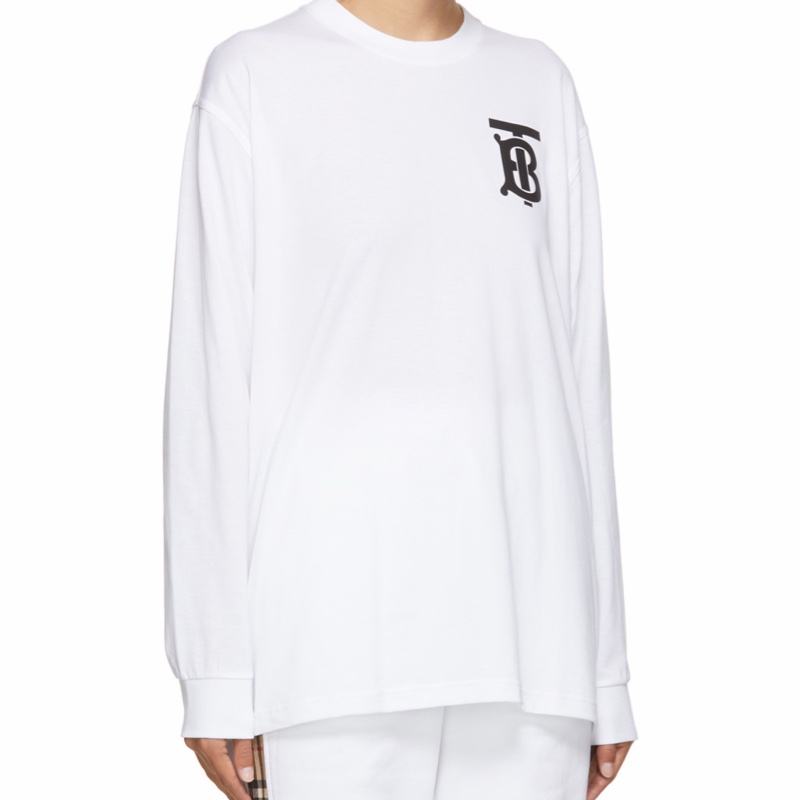Burberry 女士 logo圓領T恤M L碼-5