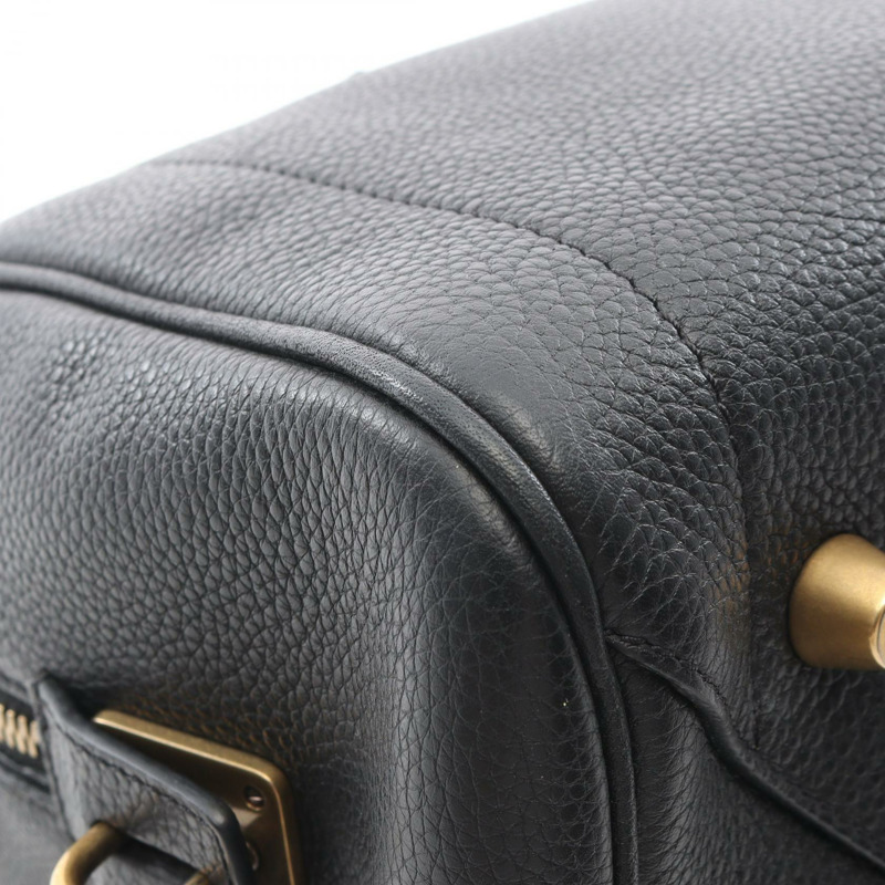 CELINE 黑色皮革肩斜背包,二手女款-5