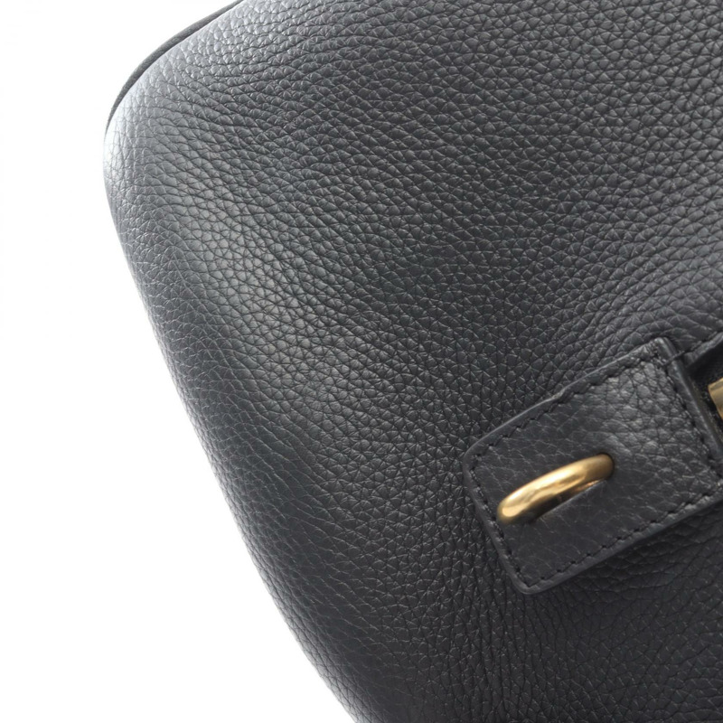 CELINE 黑色皮革肩斜背包,二手女款-6