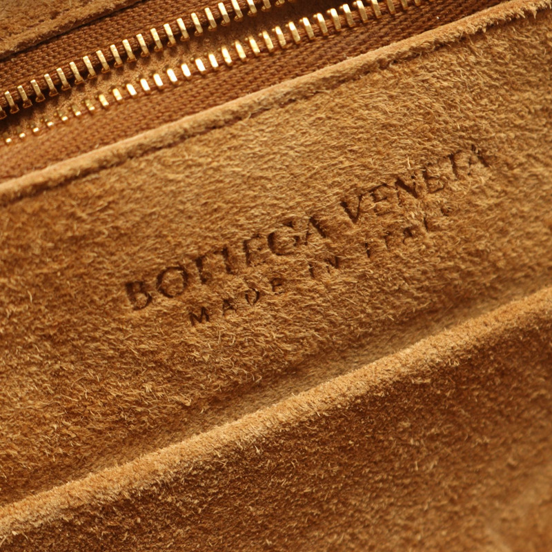 BOTTEGA VENETA Arco 小號 Maxi Intrecciato 編織肩背手提包,棕色皮革,二手-3