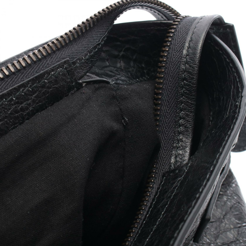 BALENCIAGA Le City Eastwest 單肩包 8457042ABEK 黑色皮革 二手 女士-5