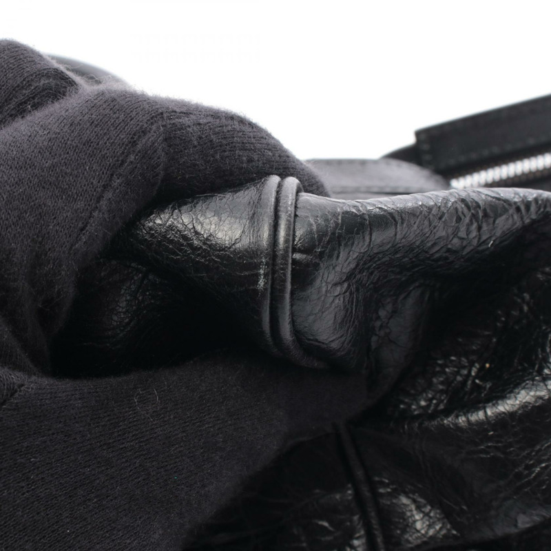 BALENCIAGA Le City Eastwest 單肩包 8457042ABEK 黑色皮革 二手 女士-6