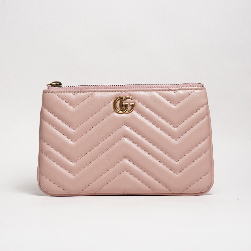 Gucci GG Marmont 皮革斜背包+手拿包+零錢包 一組3個-0
