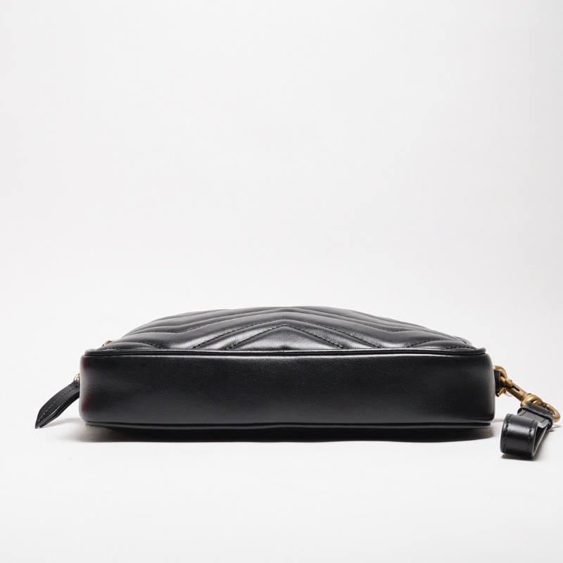 Gucci GG Marmont 皮革斜背包+手拿包+零錢包 一組3個-5