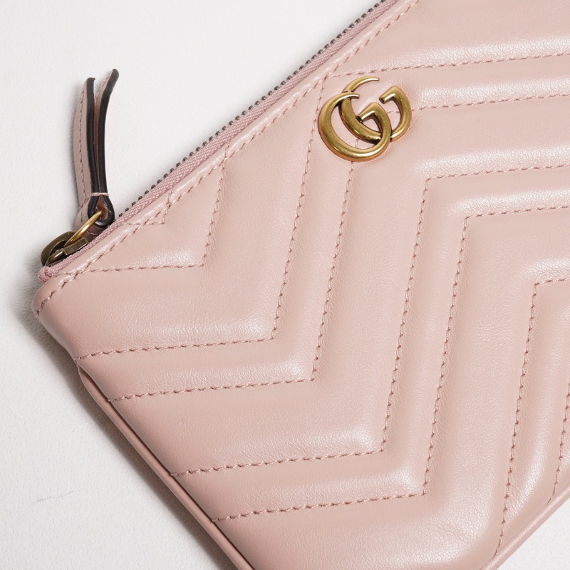 Gucci GG Marmont 皮革斜背包+手拿包+零錢包 一組3個-7