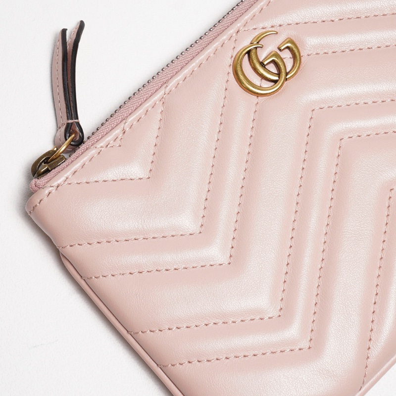 Gucci GG Marmont 皮革斜背包+手拿包+零錢包 一組3個-8