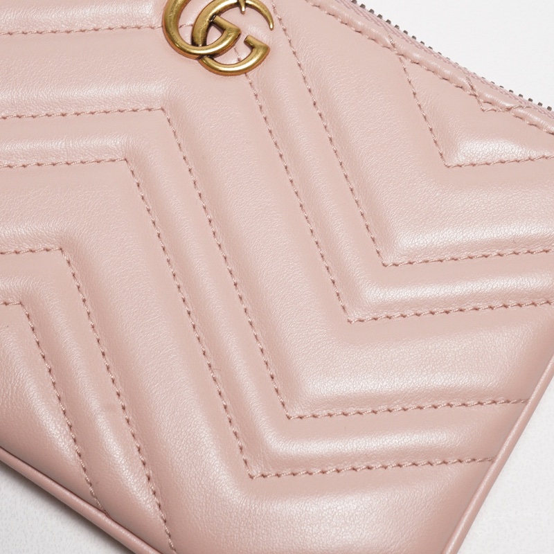 Gucci GG Marmont 皮革斜背包+手拿包+零錢包 一組3個-9