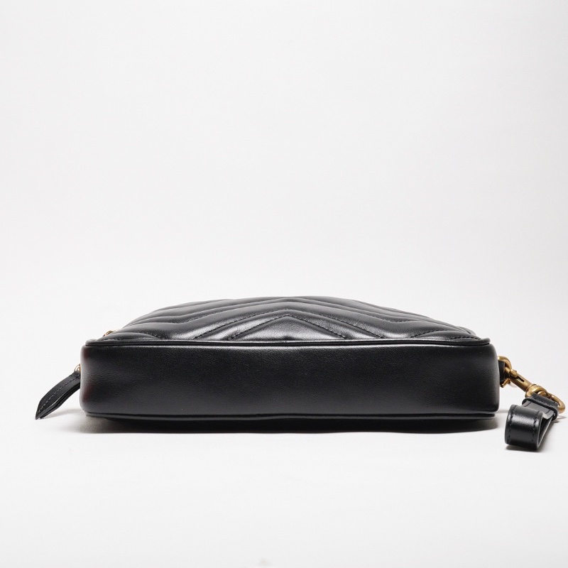 Gucci GG Marmont 皮革斜背包+手拿包+零錢包 一組3個-14