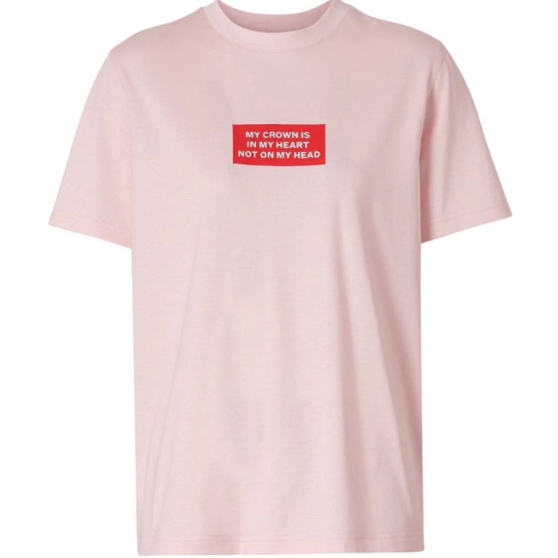 Burberry 女士 蒙太奇印花T恤M碼-4