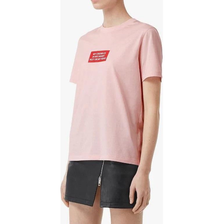 Burberry 女士 蒙太奇印花T恤M碼-5