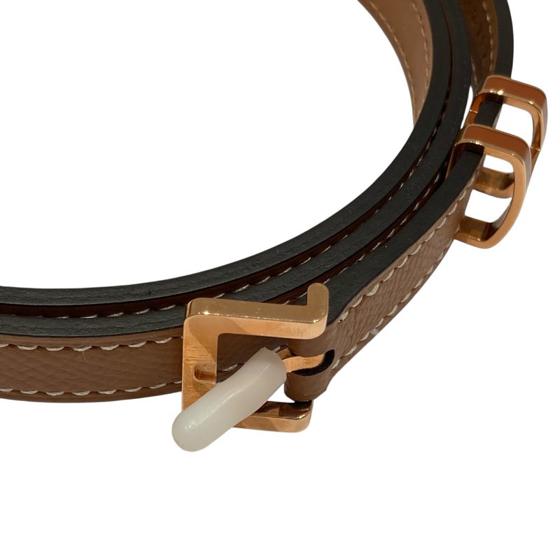 HERMES 愛馬仕 Z刻印 POP H 15 BELT 皮帶 80CM 棕色 金色-4