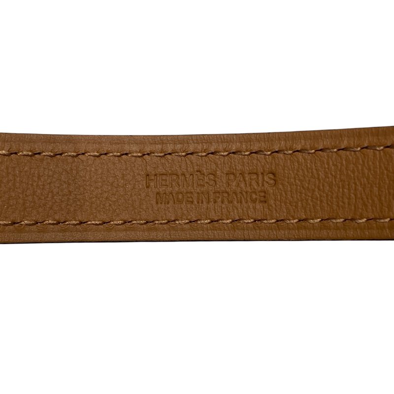 HERMES 愛馬仕 Z刻印 POP H 15 BELT 皮帶 80CM 棕色 金色-5