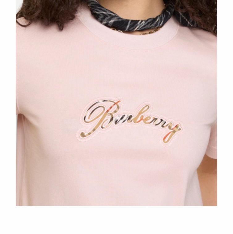 Burberry 女士 格子草書LogoT恤XXS XS S M L XL碼-5