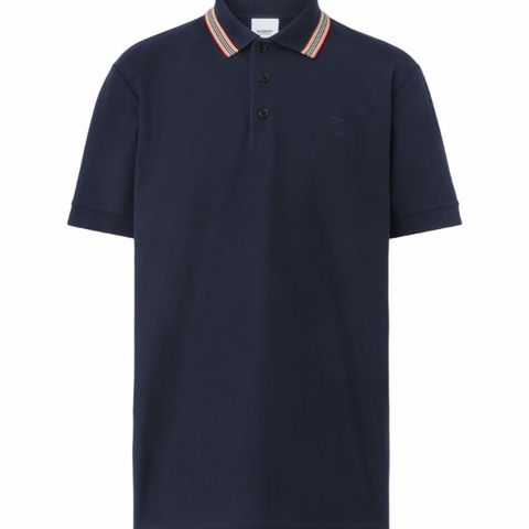 Burberry 男士 標誌性條紋衣領Polo 衫XXS XS S M L XL XXL XXXL碼