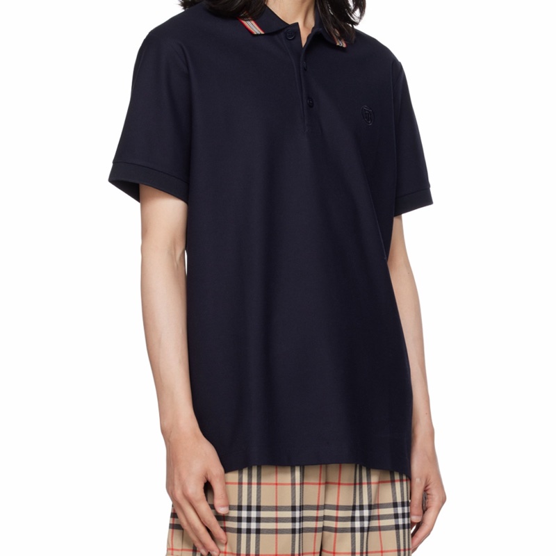 Burberry 男士 標誌性條紋衣領Polo 衫XXS XS S M L XL XXL XXXL碼-3