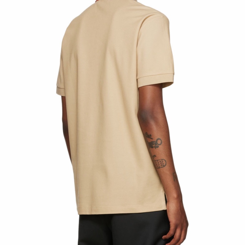 Burberry 男士 標誌性條紋衣領Polo衫XS S M L XL XXL碼-1