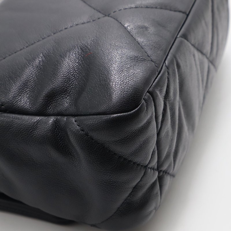 CHANEL 19 Bag 菱格紋羊皮手提肩背包 26 - 黑金30開-17