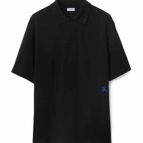 Burberry 男士 徽標短袖Polo衫XS S M L XL XXL碼模特身高 188 CM，穿著 UK L 碼