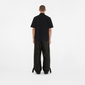 Burberry 男士 徽標短袖Polo衫XS S M L XL XXL碼模特身高 188 CM,穿著 UK L 碼-3