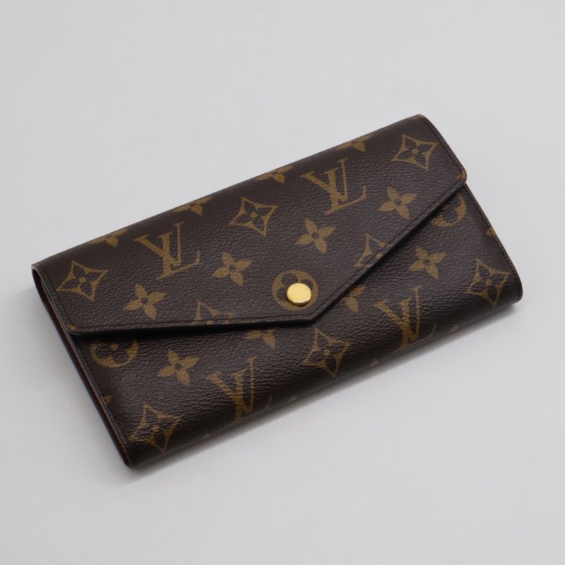 LOUIS VUITTON Sarah翻蓋長夾 - 棕-0