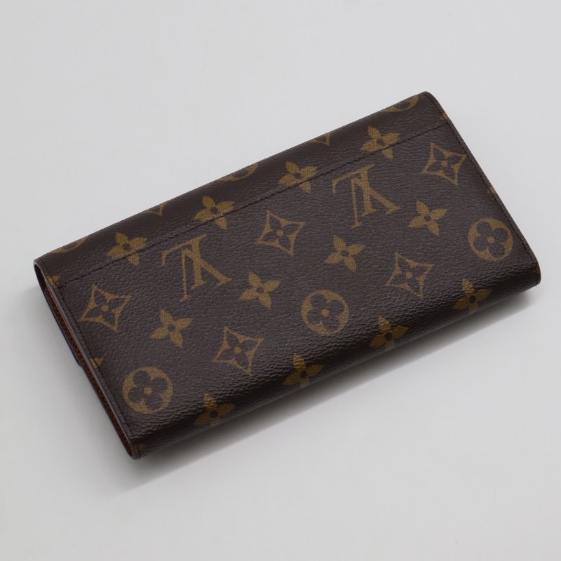 LOUIS VUITTON Sarah翻蓋長夾 - 棕-1