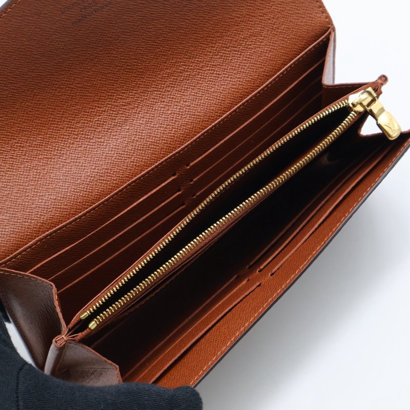 LOUIS VUITTON Sarah翻蓋長夾 - 棕-4