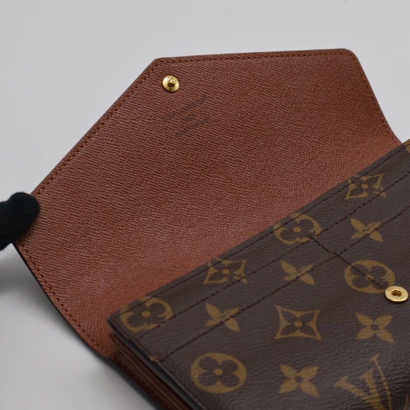 LOUIS VUITTON Sarah翻蓋長夾 - 棕-5