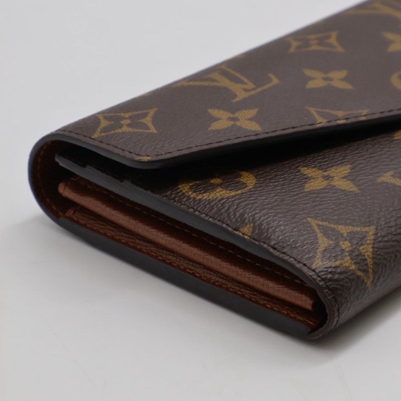 LOUIS VUITTON Sarah翻蓋長夾 - 棕-9