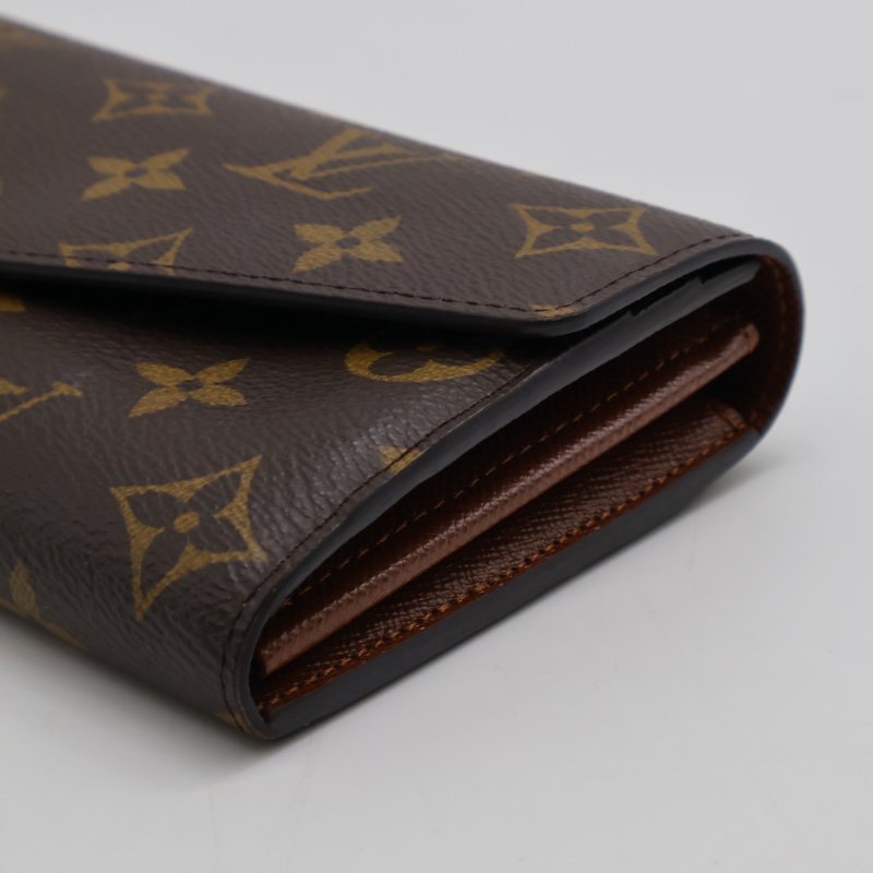 LOUIS VUITTON Sarah翻蓋長夾 - 棕-10