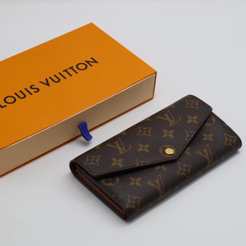 LOUIS VUITTON Sarah翻蓋長夾 - 棕-12