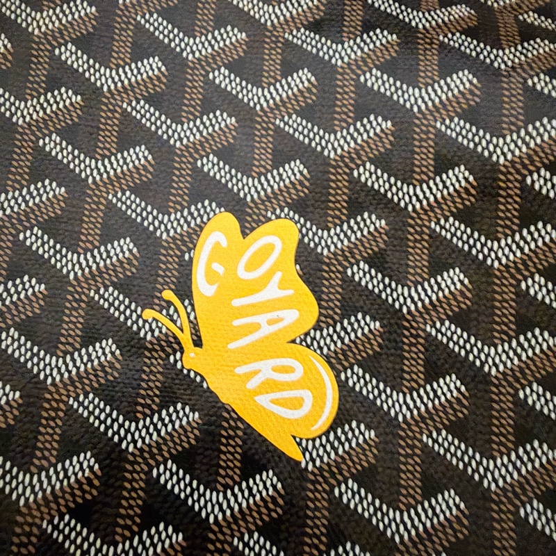 Goyard HOBO 黑棕 黃色蝴蝶 99新-2