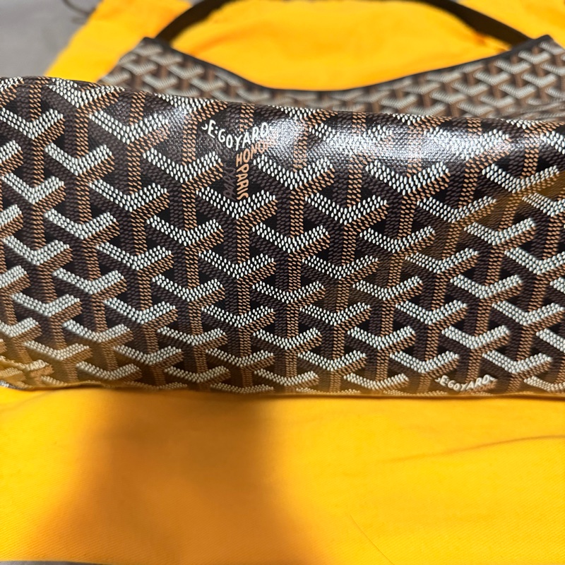 Goyard HOBO 黑棕 黃色蝴蝶 99新-7