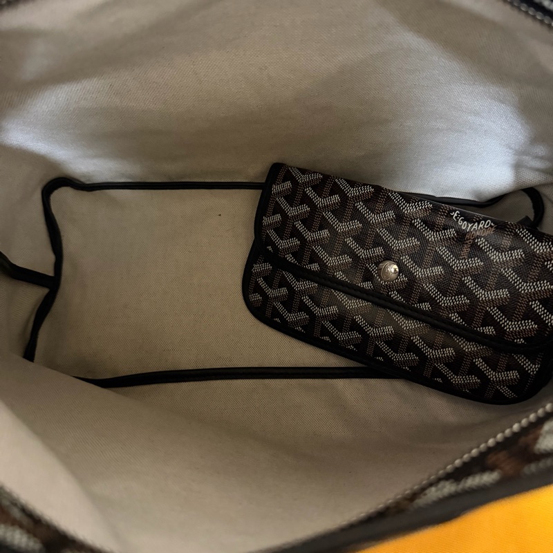 Goyard HOBO 黑棕 黃色蝴蝶 99新-8