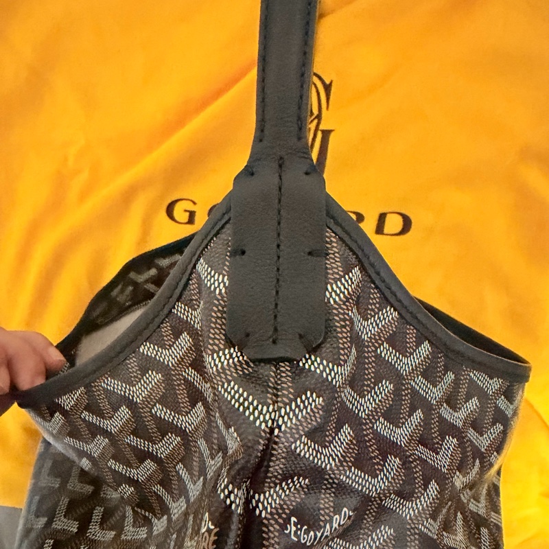 Goyard HOBO 黑棕 黃色蝴蝶 99新-11