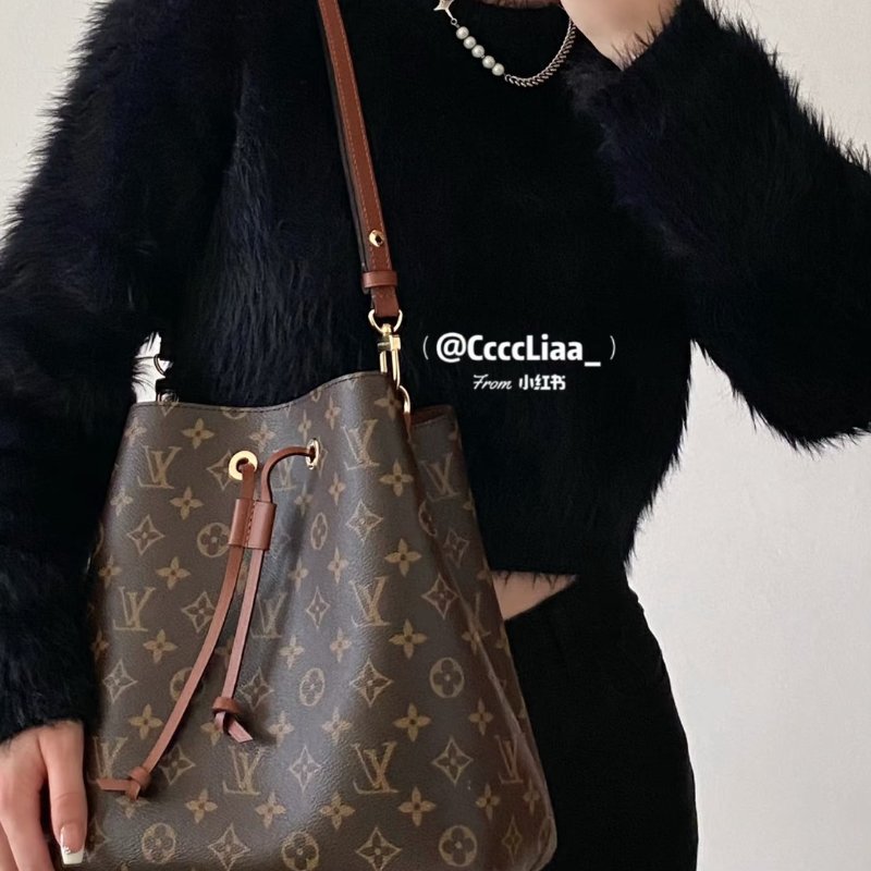 LOUIS VUITTON Neonoe水桶包 - MM棕-14