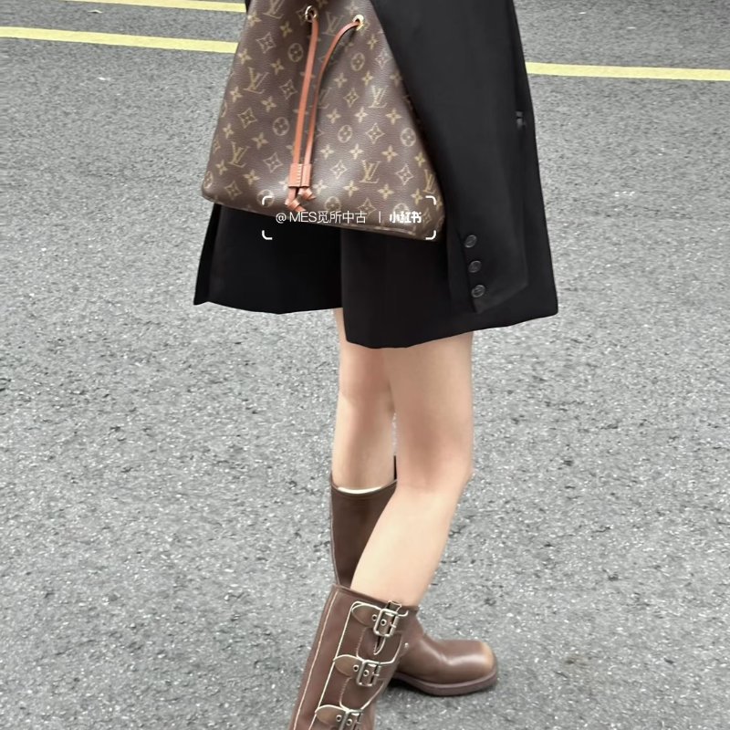 LOUIS VUITTON Neonoe水桶包 - MM棕-15