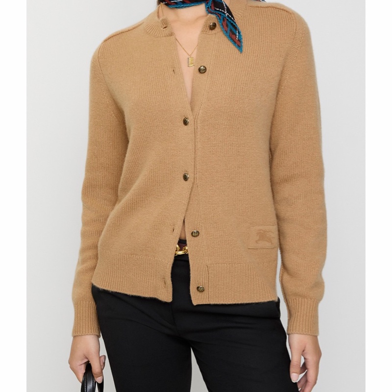 Burberry 女士 羊毛開衫XS S M L碼-4