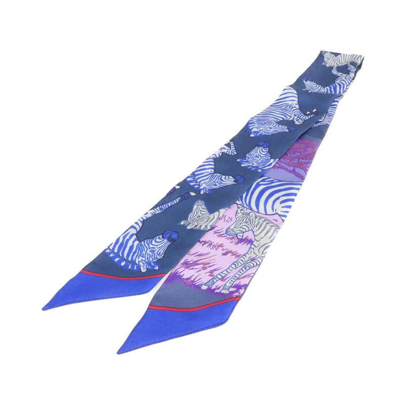 HERMES 絲質Twilly絲巾-1