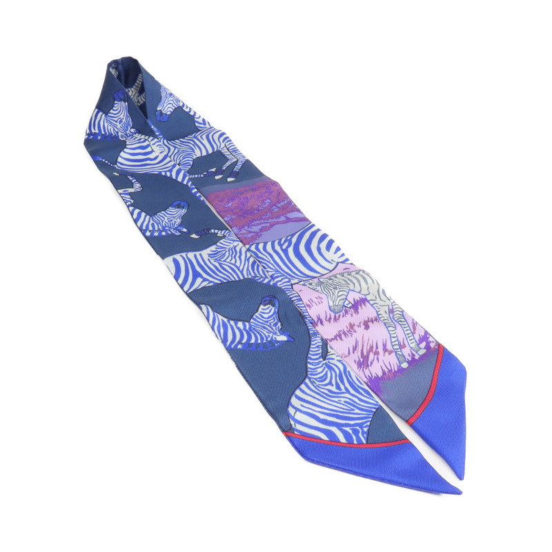 HERMES 絲質Twilly絲巾-3