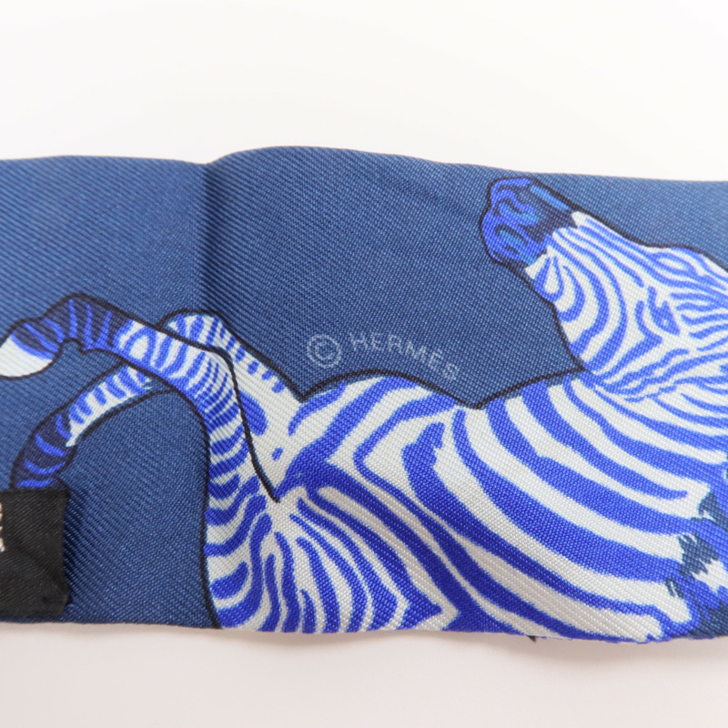 HERMES 絲質Twilly絲巾-5