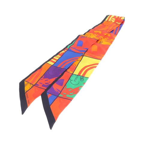 HERMES 絲質Twilly絲巾