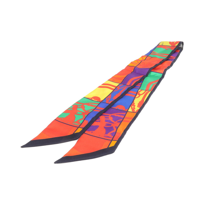 HERMES 絲質Twilly絲巾-1