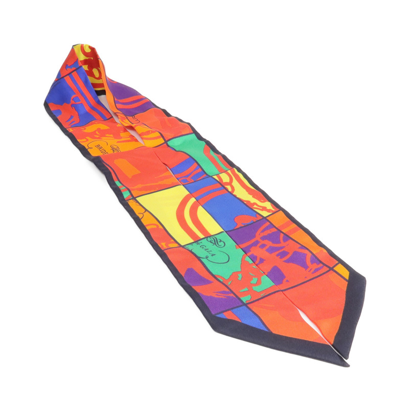 HERMES 絲質Twilly絲巾-3