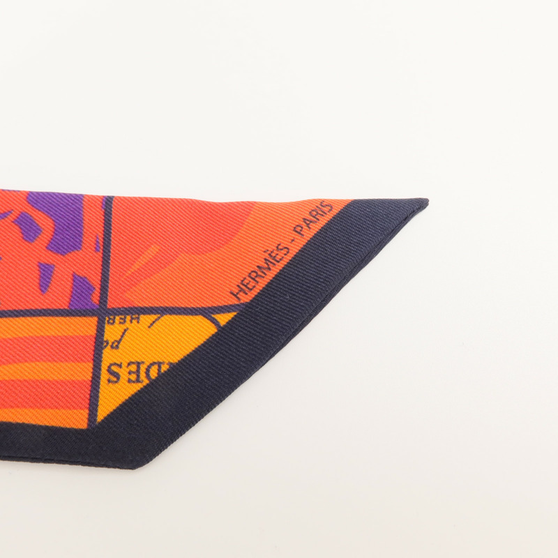 HERMES 絲質Twilly絲巾-4