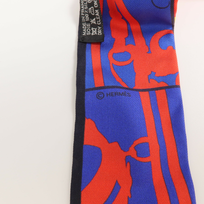 HERMES 絲質Twilly絲巾-5