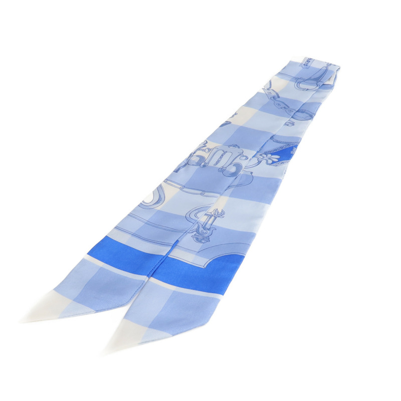 HERMES 絲質Twilly絲巾-1