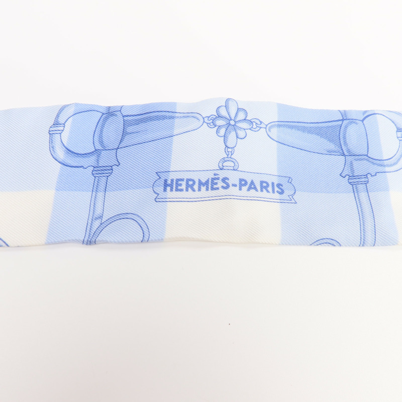 HERMES 絲質Twilly絲巾-4