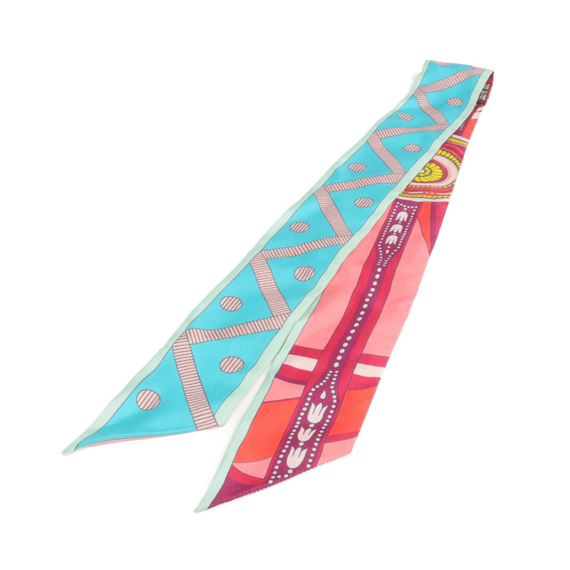 HERMES 絲質Twilly絲巾-1